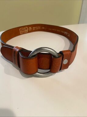 Vintage Diesel leather belt EUC size 75 (30-31” waist) brown leather